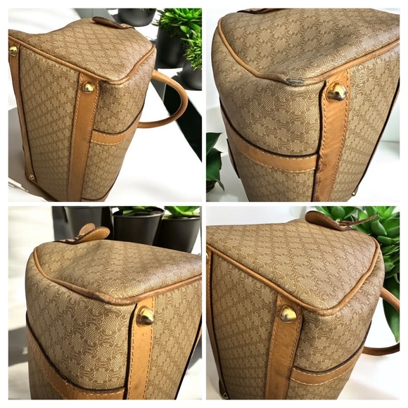 Celine champagne Macadem Triomphe Boston Mini Bag - Picture 16 of 16